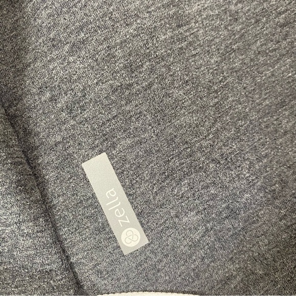 Zella Grey Full Zip Up Thumb Hole Scuba Jacket Size S - Picture 5 of 7